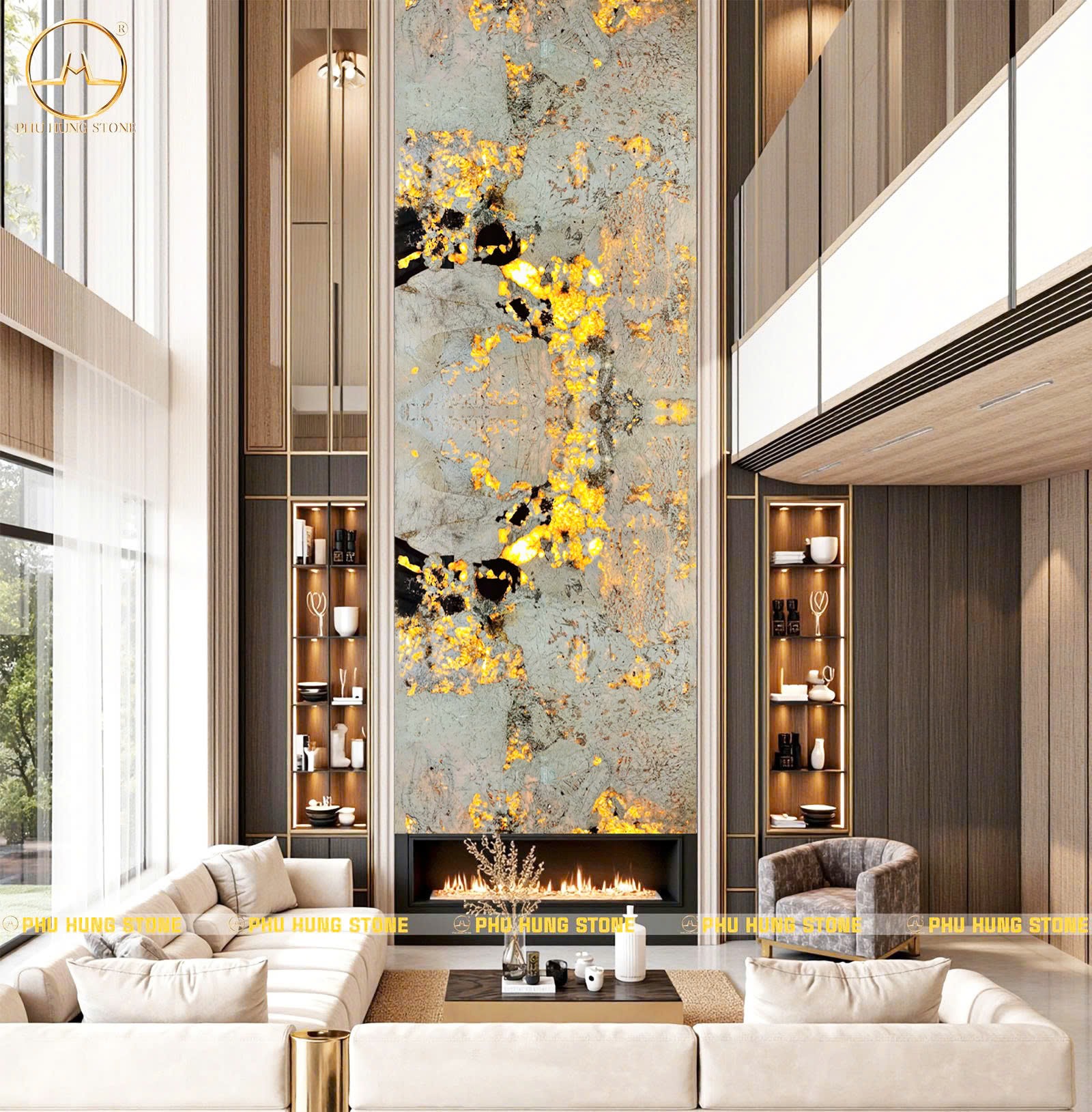 Hình ảnh Đá Granite Alpinus White 6 thông tầng xuyên sáng