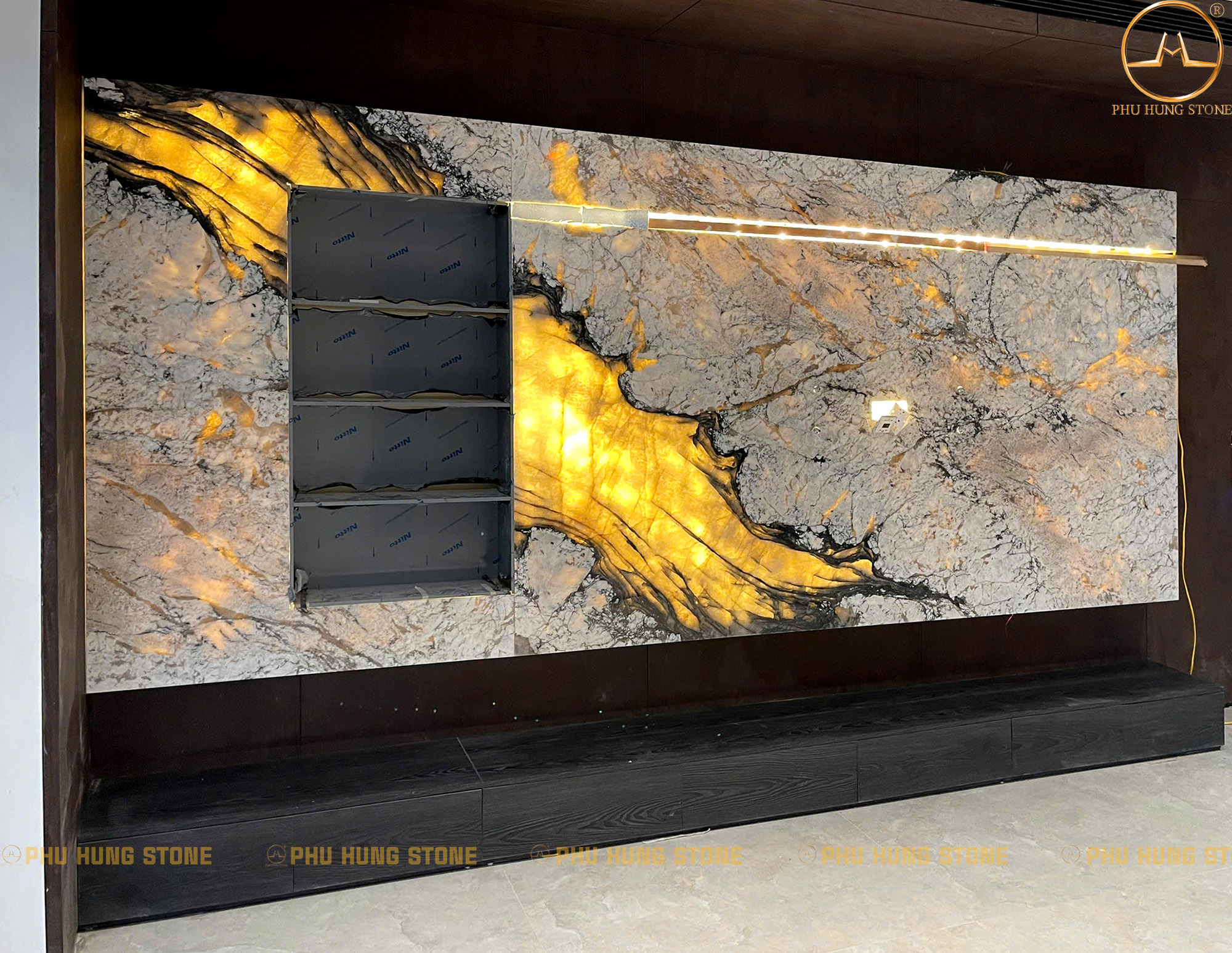 Hình ảnh Đá Granite Exotic xuyên sáng trang trí đẹp