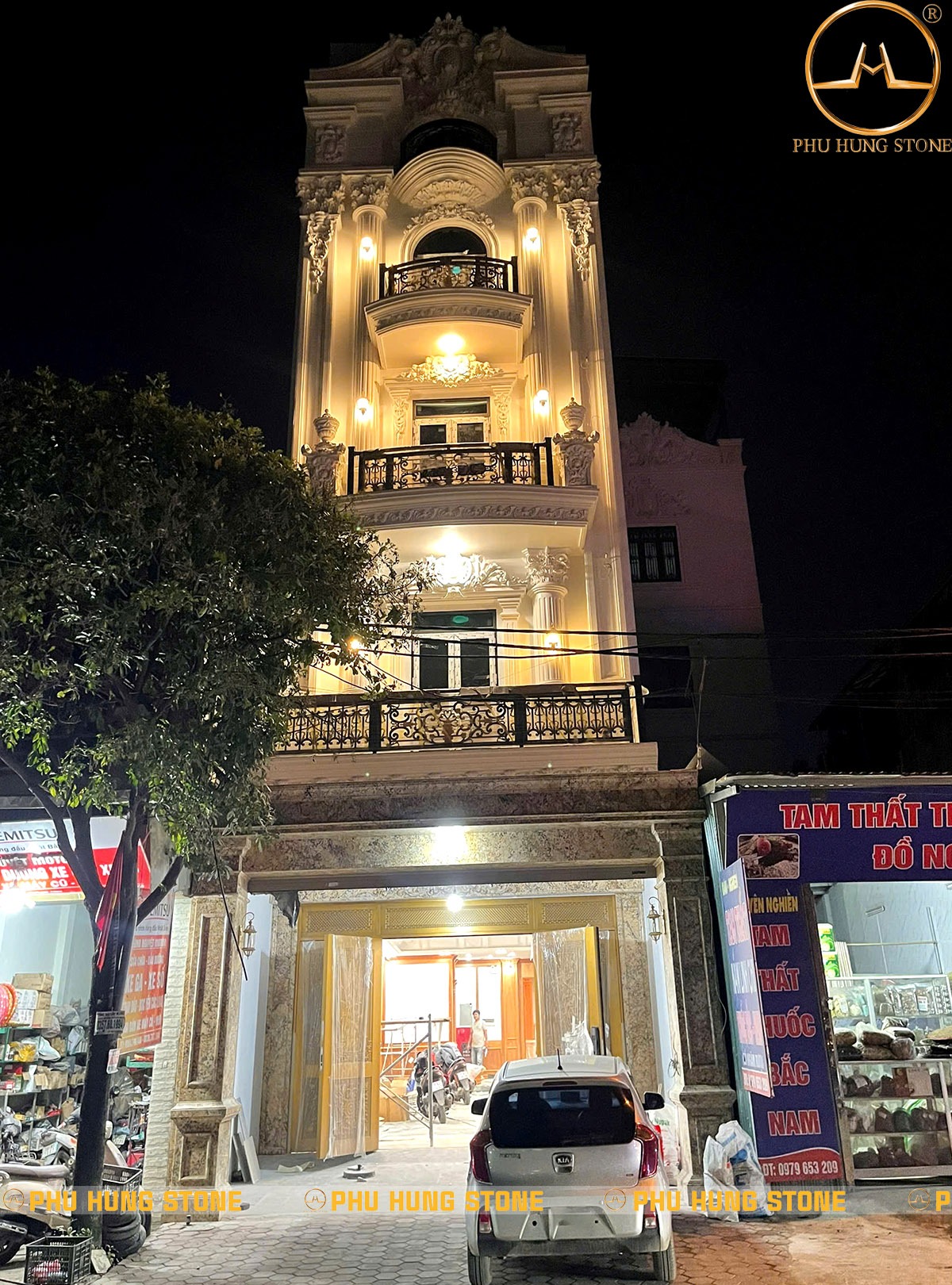 Hình ảnh Đá granite hoa cương ốp mặt tiền nhà đẹp sang
