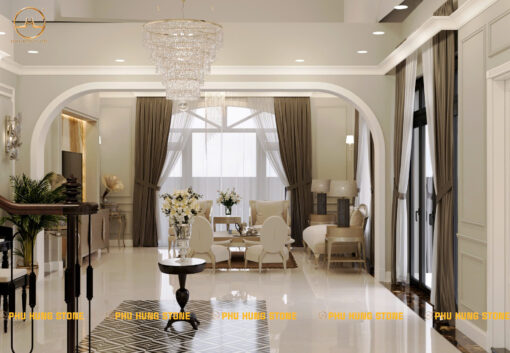 Hình ảnh Đá lát sàn lát nền marble tự nhiên Kem Ngọc Lan