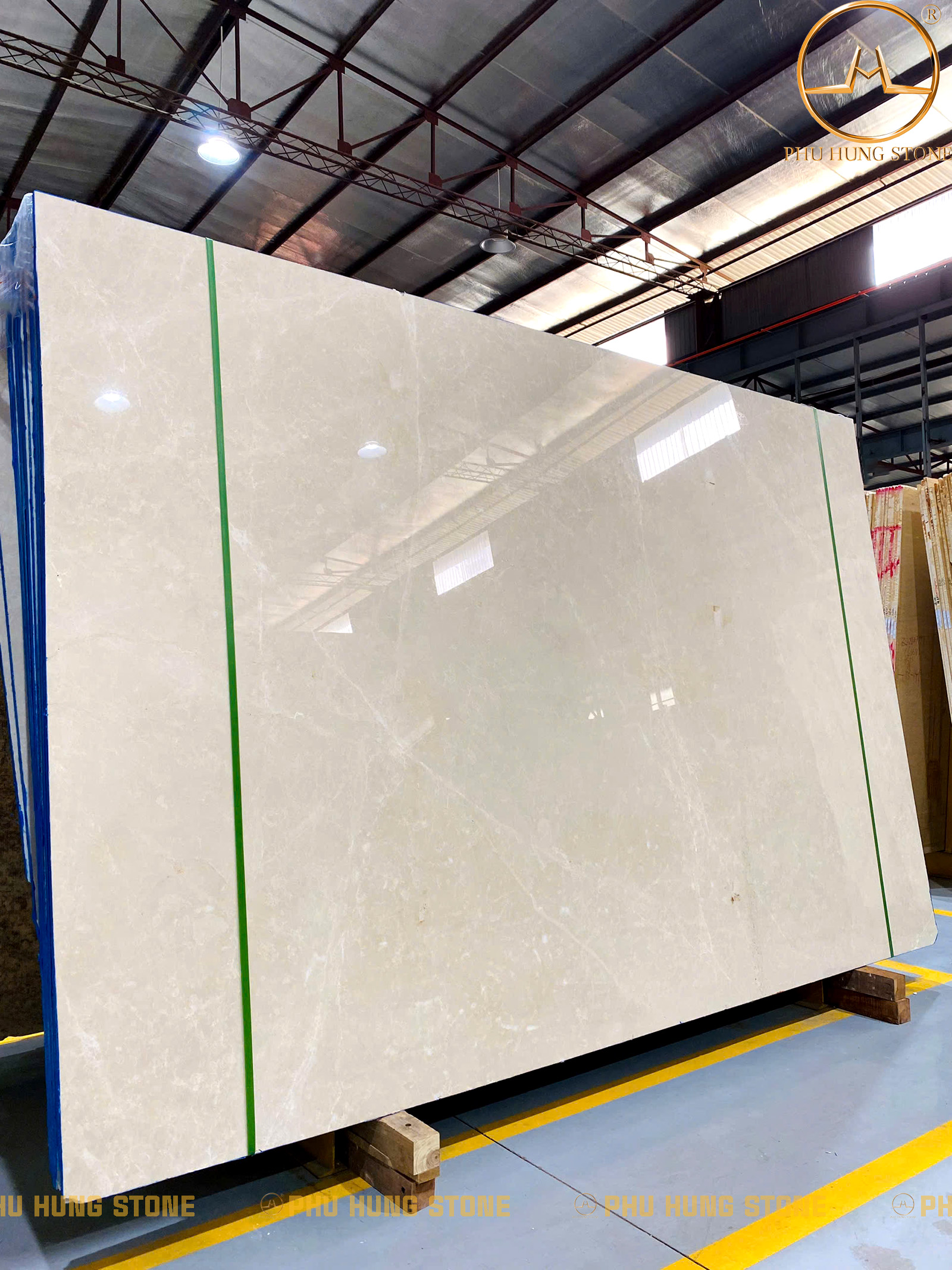 Hình ảnh Đá marble cẩm thạch Kem Ngọc Lan đẹp sang
