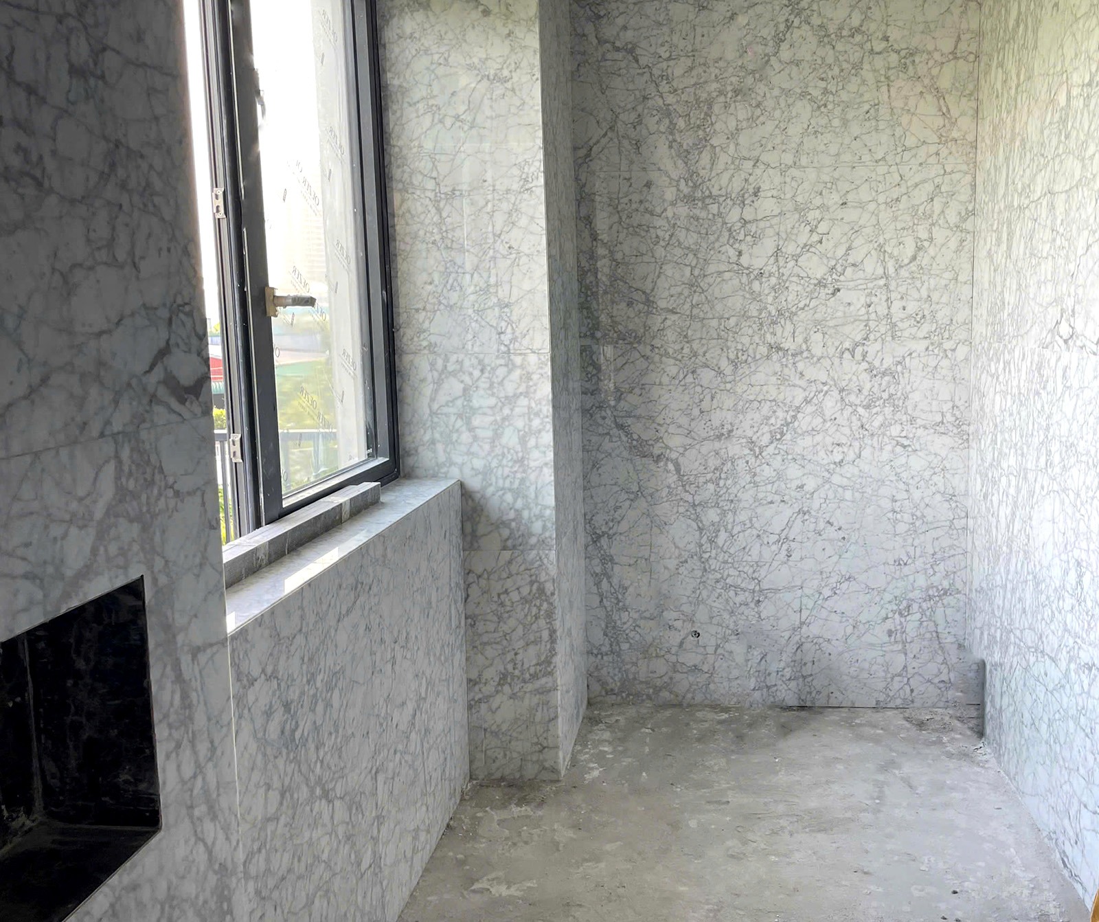 Hình ảnh Đá marble Trắng Ý ốp phòng tắm đẹp sang