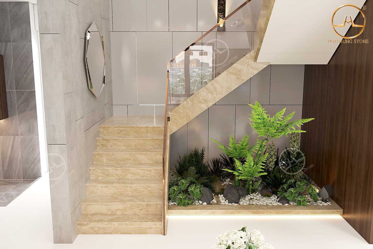 Đá Marble Travertine - PHÚ HƯNG STONE