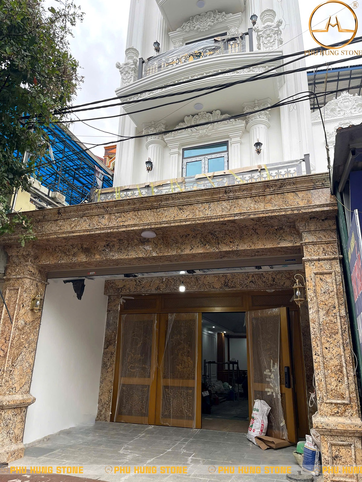 Hình ảnh Đá mặt tiền granite hoa cương sang trọng