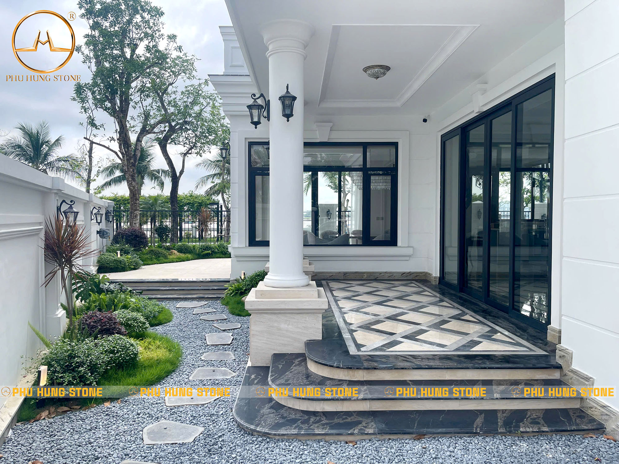 Hình ảnh Đá ốp bậc tam cấp Spider Gold Granite tự nhiên