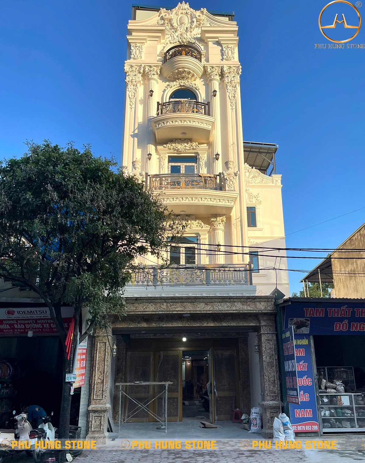 Hình ảnh Đá ốp mặt tiền granite hoa cương đẹp