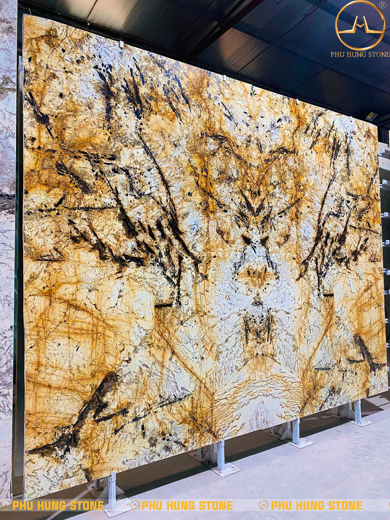 Hình ảnh Đá tự nhiên Granite ứng dụng làm tranh trang trí