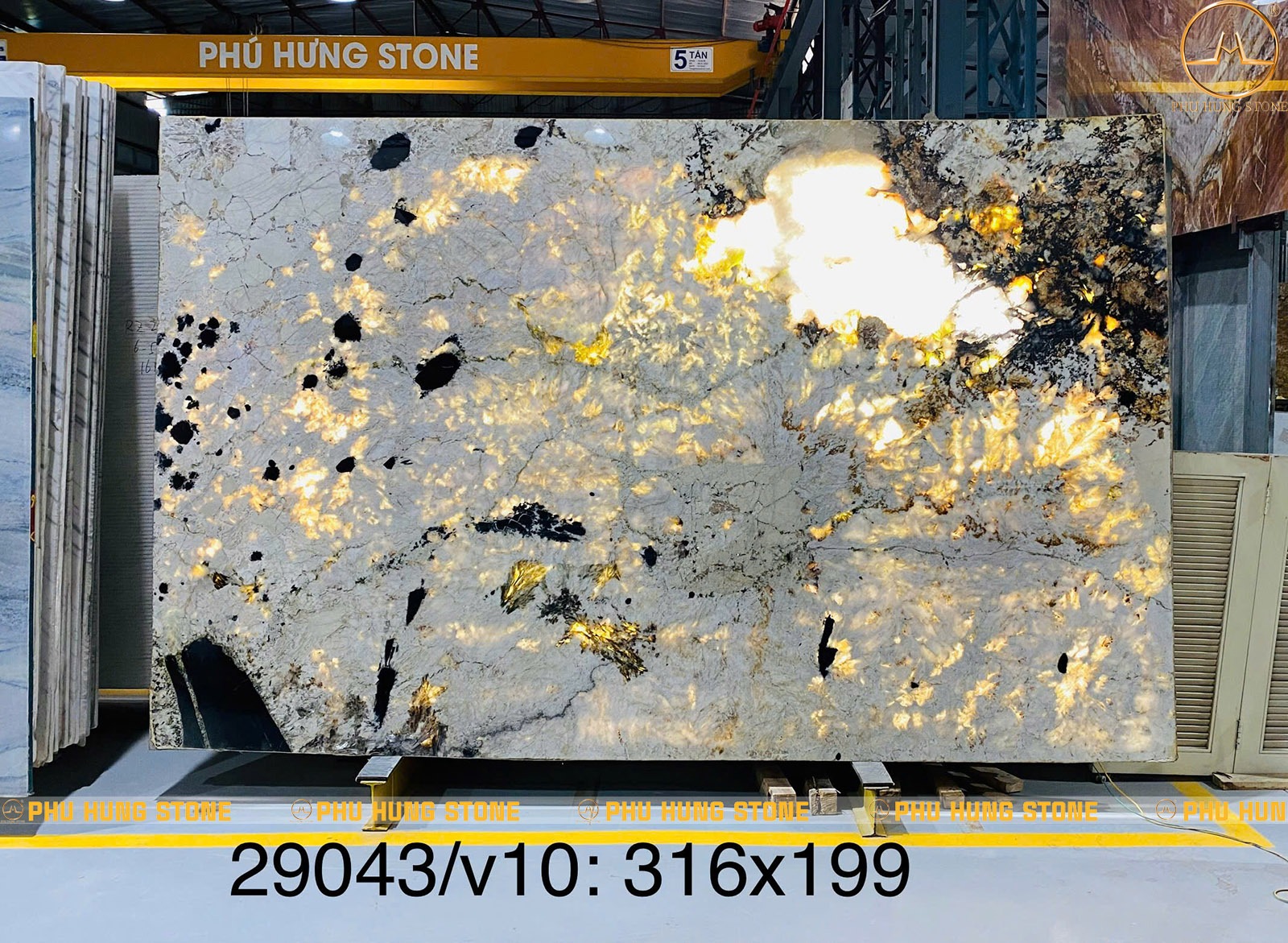 Hình ảnh Đá xuyên sáng Granite Alpinus White 1