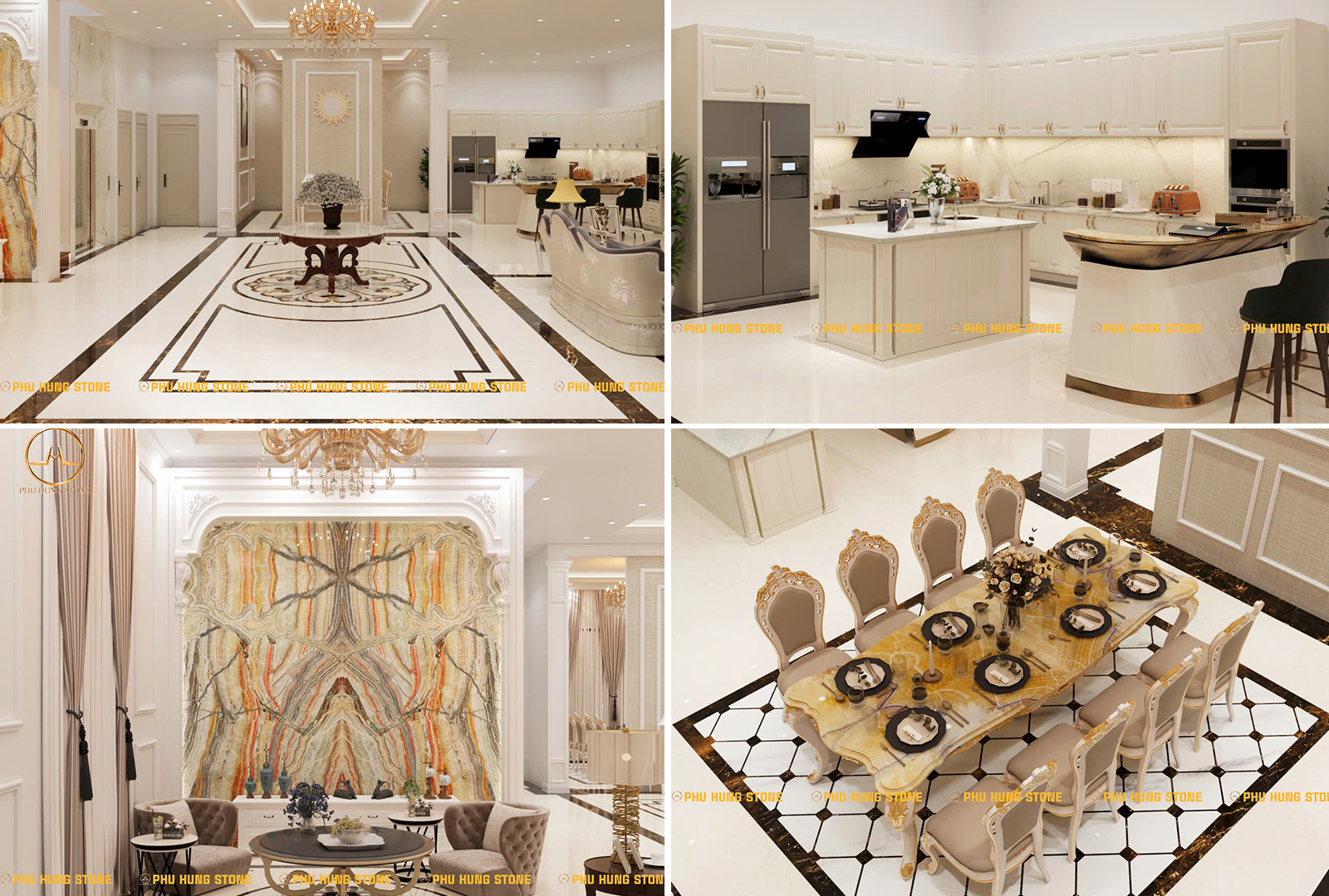 Hình ảnh Gợi ý mẫu đá cho thiết kế nhà phố tân cổ điển 02