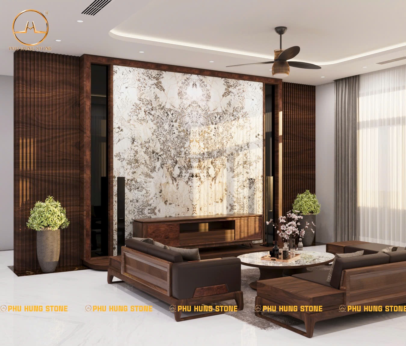 Hình ảnh Mẫu đá Granite Alpinus White làm tranh đẹp