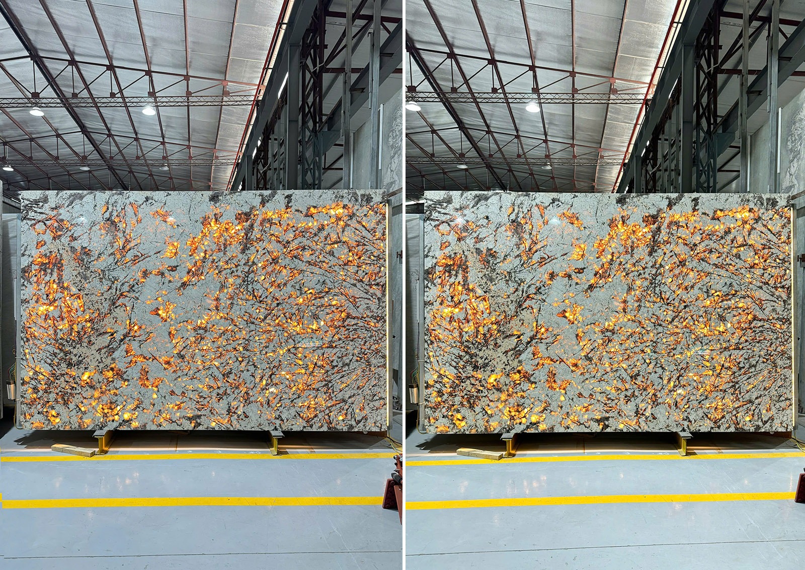 Hình ảnh Mẫu đá granite Splendour White xuyên sáng đẹp
