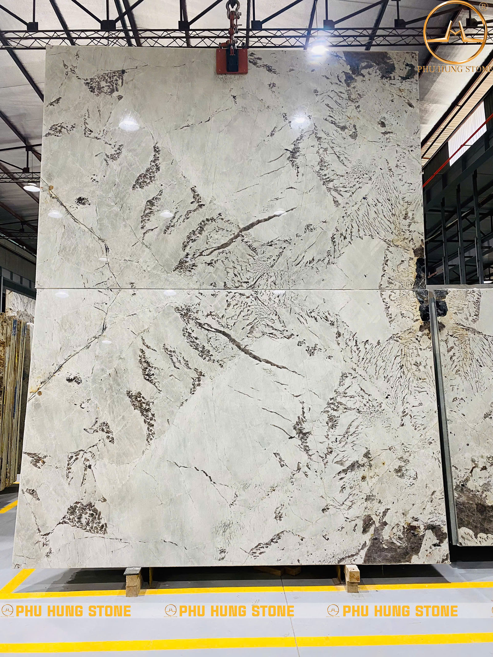 Hình ảnh Mẫu đá hoa cương Granite Picasso White