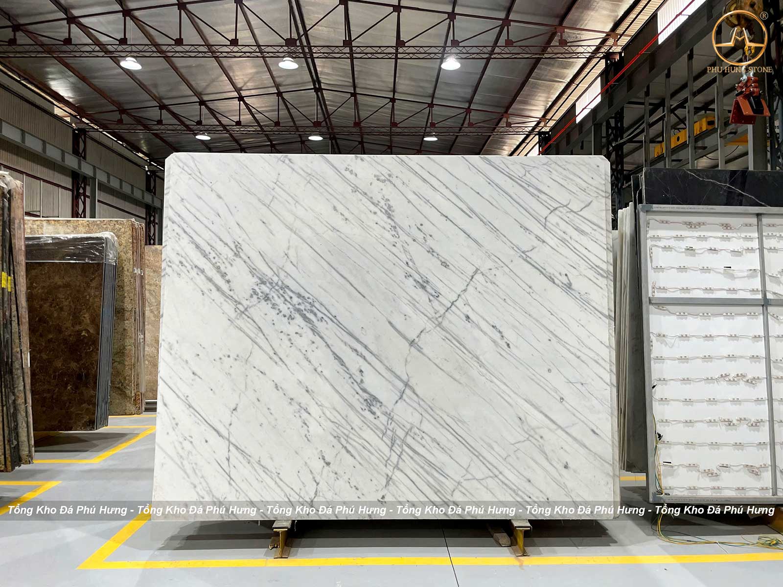 Hình ảnh Mẫu đá marble Trắng Quảng Tây kích thước khổ lớn