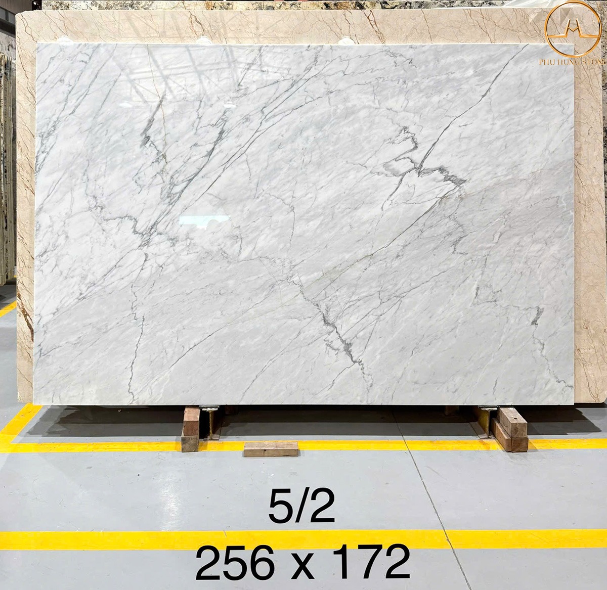 Hình ảnh Mẫu đá Đá Marble Trắng Ý vân nhẹ nhàng trang nhã