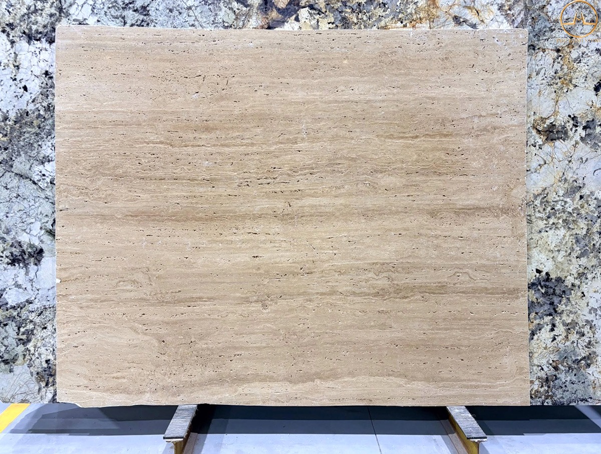 Hình ảnh Mẫu Đá Marble Travertine bề mặt có lỗ nhỏ li ti