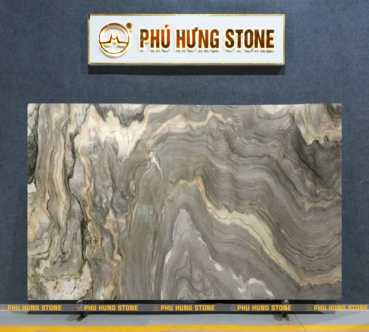 Hình ảnh Mẫu đá quartz Explosion Blue khổ lớn