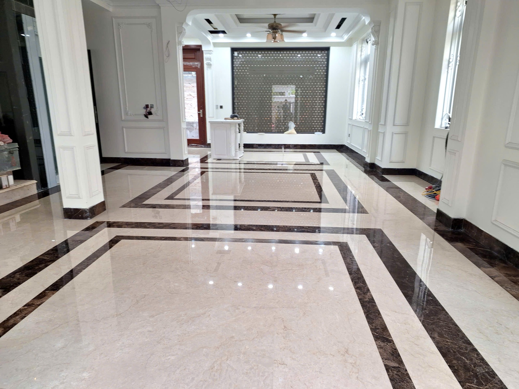 Hình ảnh Mẫu đá sàn nhà biệt thự Marble Ottoman - Nâu Đậm