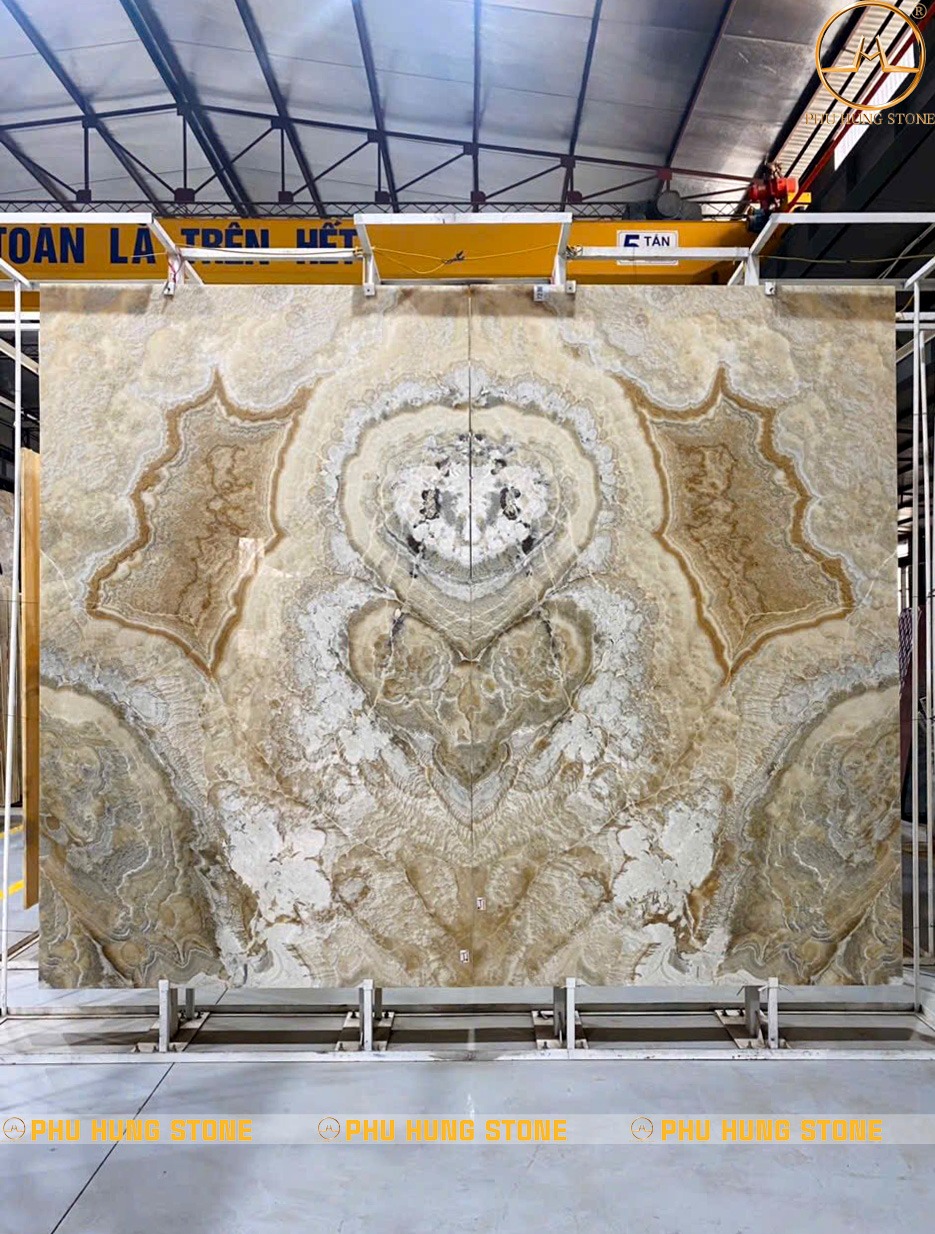 Hình ảnh Mẫu tranh đá vân ngọc ghép đối xứng vân đẹp