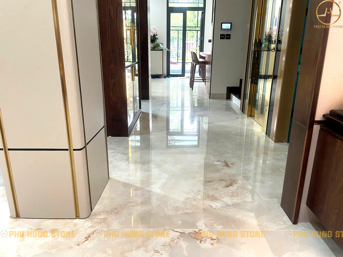 Hình ảnh Sàn nhà biệt thự chị Bình kđt Thành Phố Giao Lưu