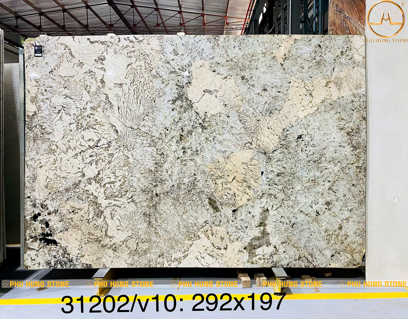 Hình ảnh Thực tế mẫu đá Granite Alpinus White 7 khổ lớn