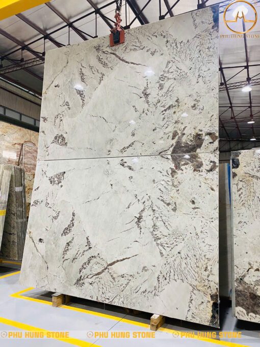 Hình ảnh Tranh đá đối xứng Granite Picasso White