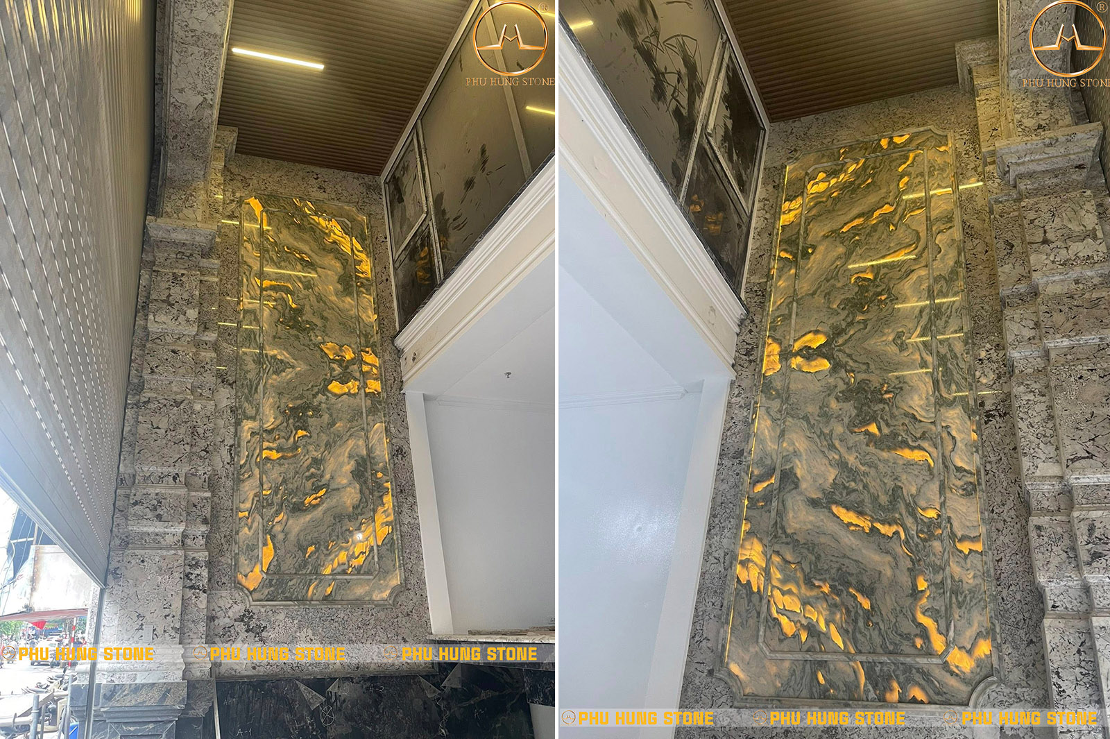 Hình ảnh Tranh đá Milano thông tầng xuyên sáng - CT Tô Hiến Thành