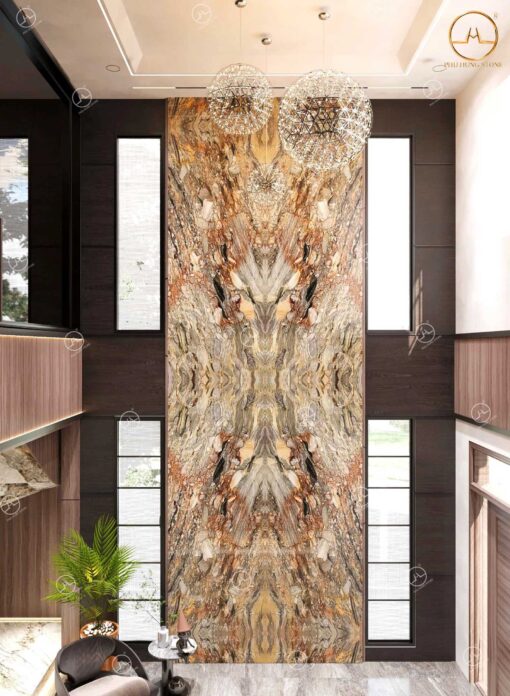 Hình ảnh Tranh đá thông tầng Đá Quartz Paradise đẹp