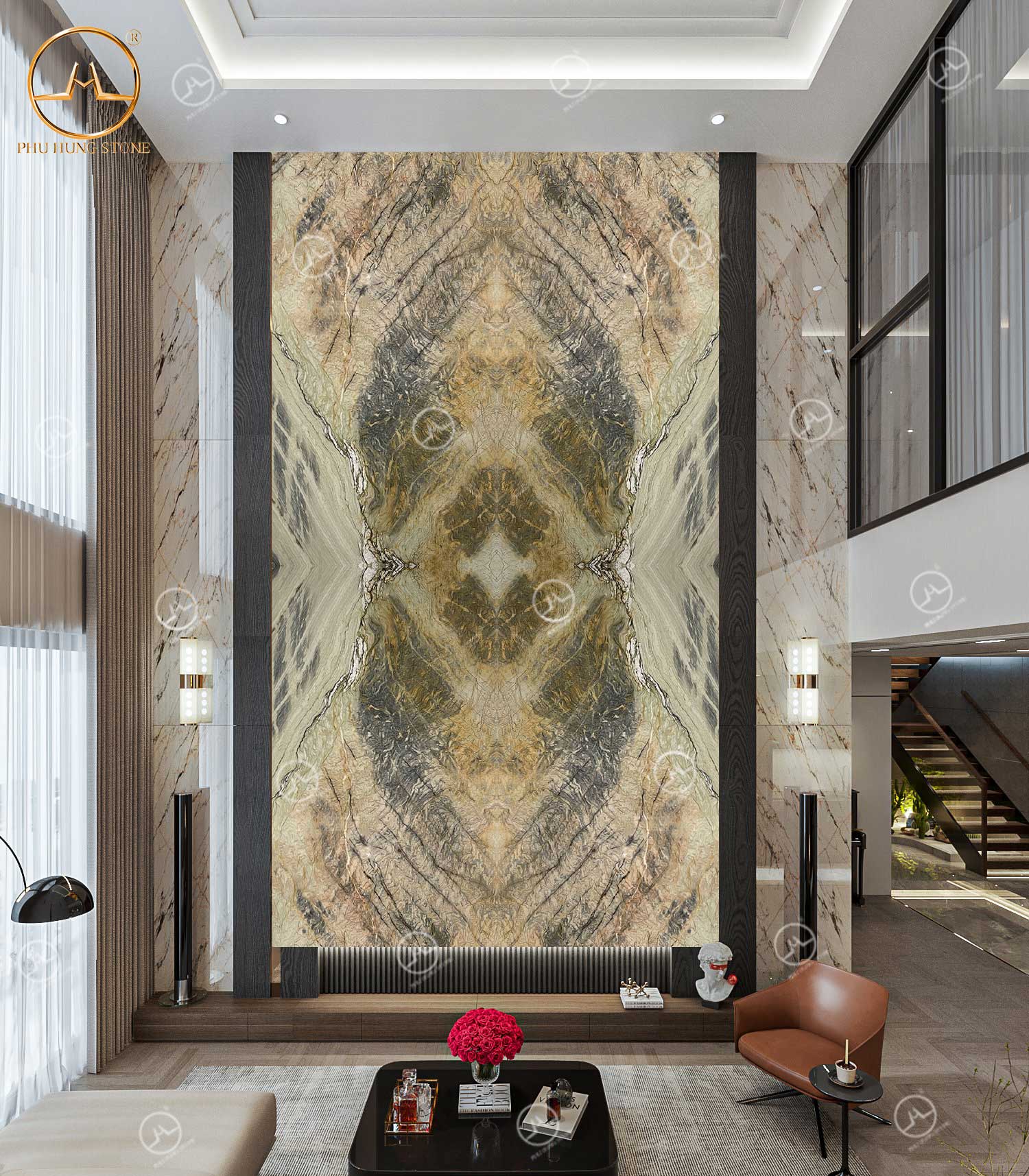 Hình ảnh Tranh đá thông tầng Quartz Paradise