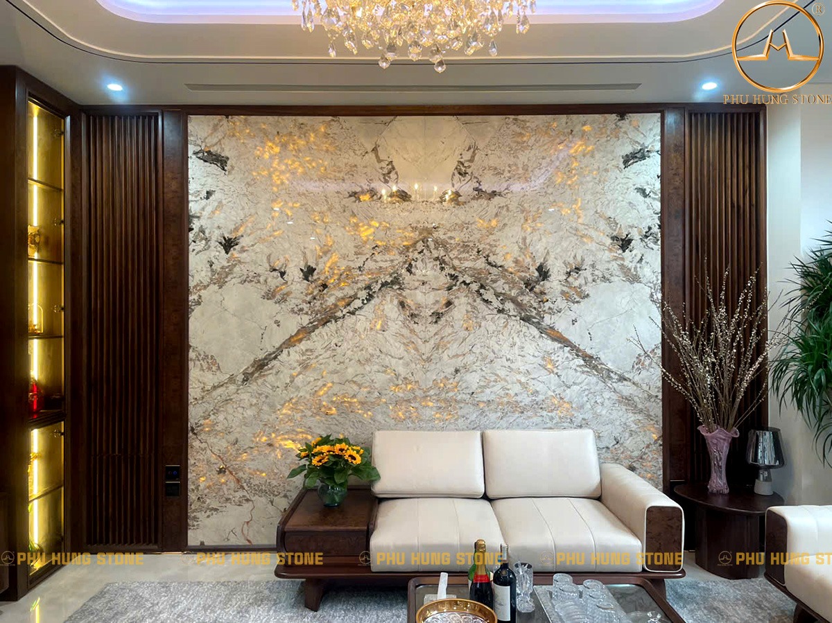 Hình ảnh Tranh đá xuyên sáng Maverlous White trang trí đẹp