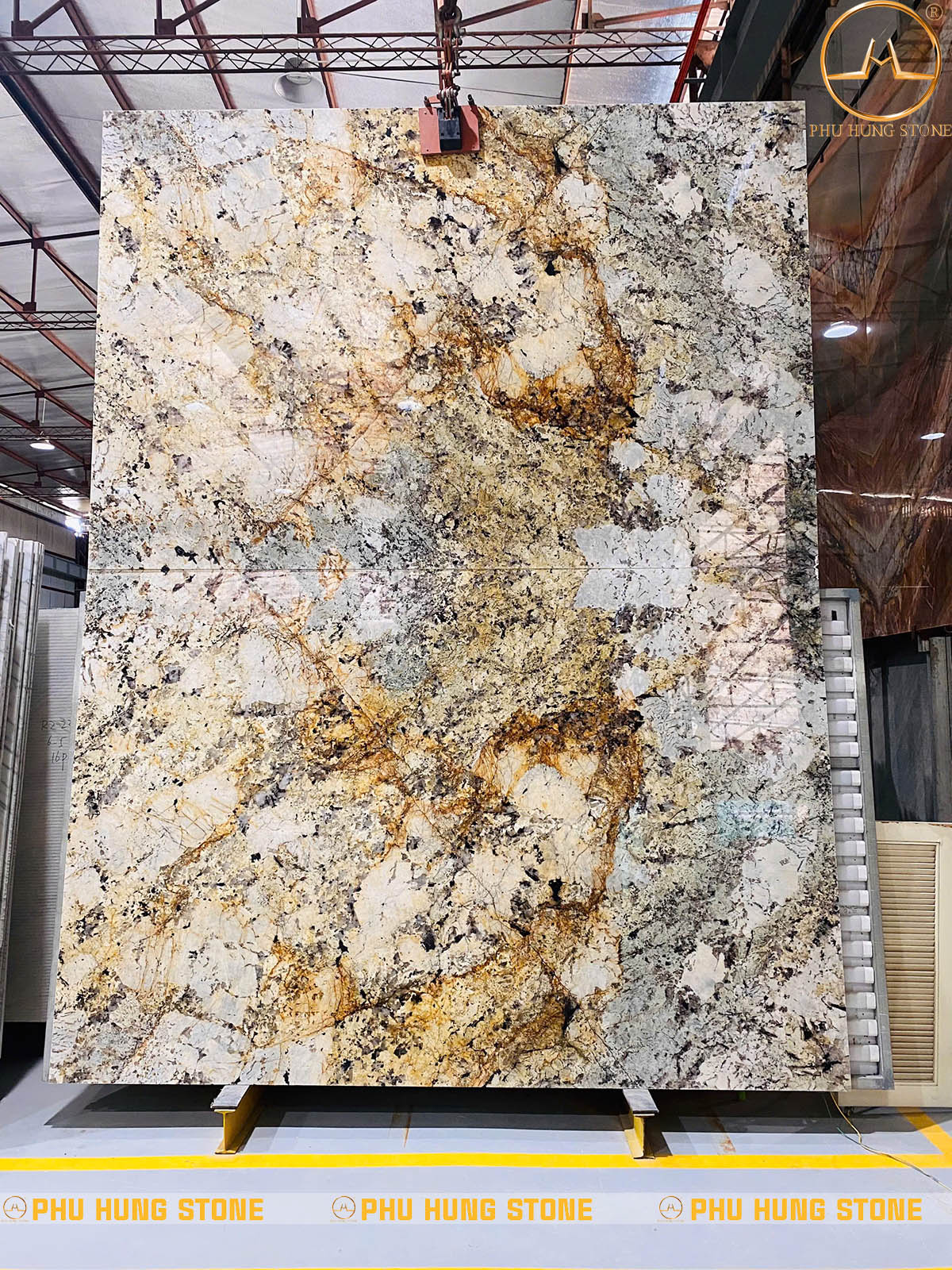 Hình ảnh Tranh đối xứng Granite Alpinus White 8