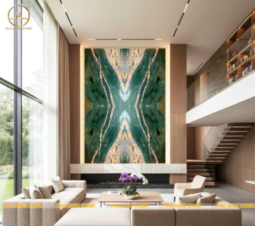 Hình ảnh Tranh thông tầng 4 tấm Fuchsite Crystal