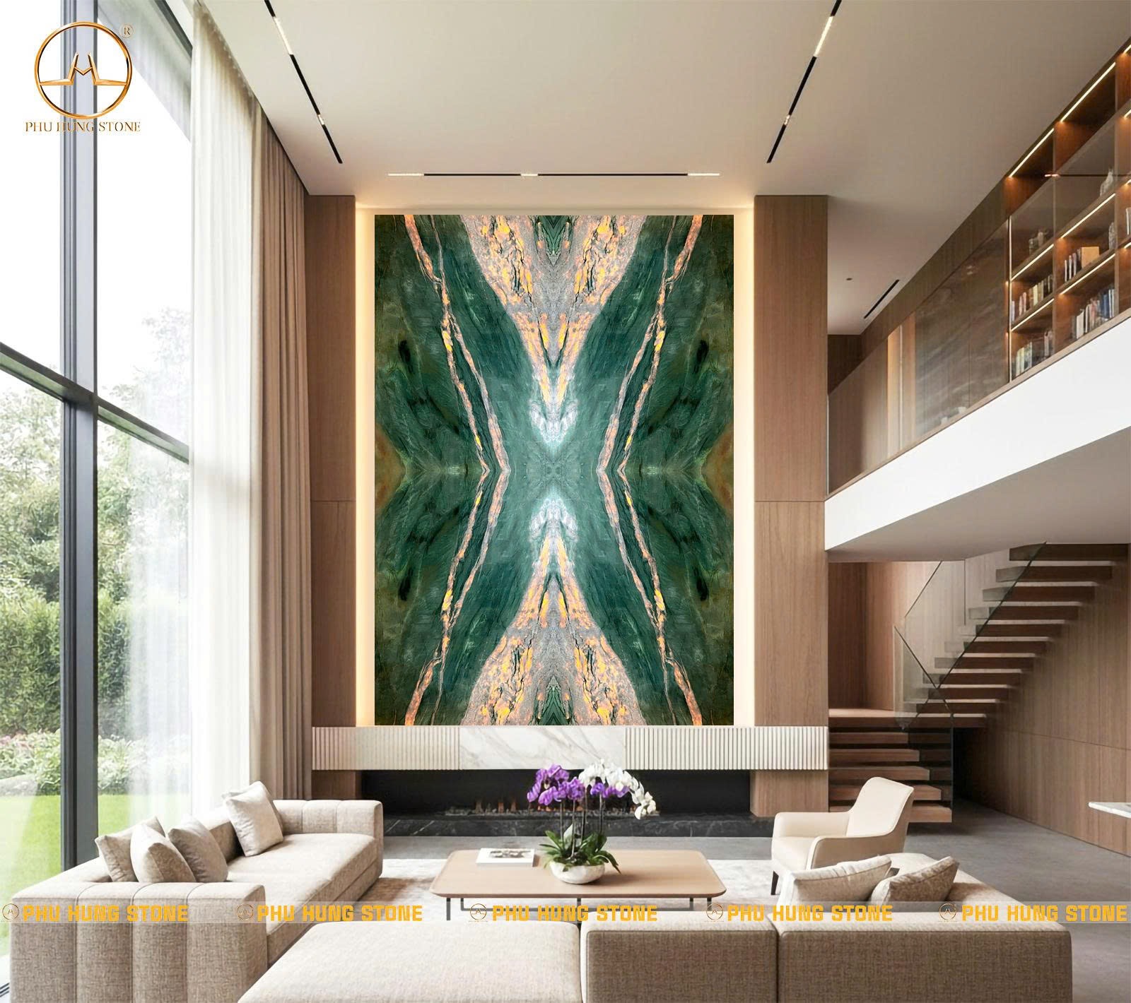 Hình ảnh Tranh thông tầng 4 tấm Fuchsite Crystal